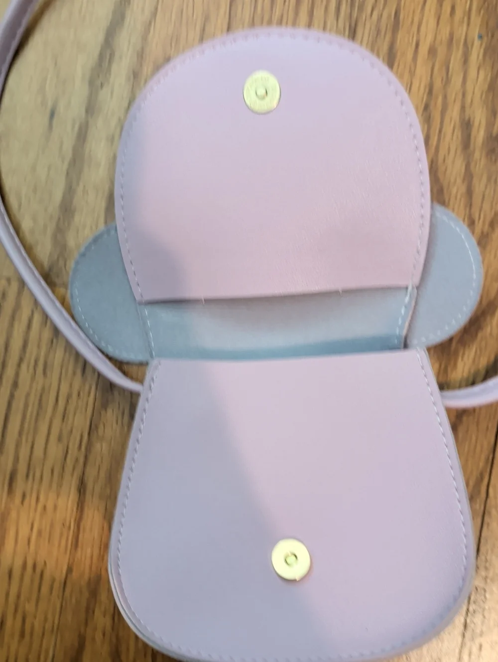 Lilac Kids Minnie Crossbody Bag with Cream Bow